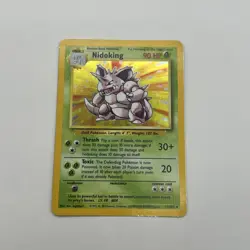 Pokemon Card - Nidoking 11/102 Base Set Rare Holo WOTC 1999 VINTAGE - LP - Image 1