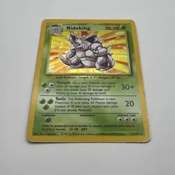 Pokemon Card - Nidoking 11/102 Base Set Rare Holo WOTC 1999 VINTAGE - LP - Image 2