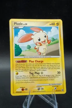 Plusle Secret Wonders Rare Pokemon TCG 36/132 Diamond & Pearl Light Play LP + - Image 1