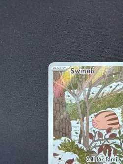 Pokemon Swinub TCG Holo Card 165/159 Journey Together Illustration Rare - NM - Image 5
