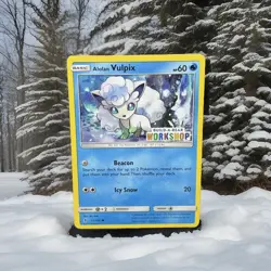 Build-A-Bear Pokemon Card Alolan Vulpix 21/145 Promo Trading Card TCG SEALED - Image 1