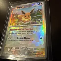 Pokemon Eevee TCG Master Ball Pattern 074/131 Prismatic Evolutions Holo Card - Image 2