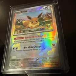 Pokemon Eevee TCG Master Ball Pattern 074/131 Prismatic Evolutions Holo Card - Image 3