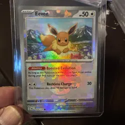 Pokemon Eevee TCG Master Ball Pattern 074/131 Prismatic Evolutions Holo Card - Image 4
