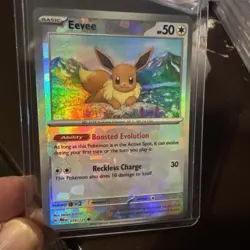 Pokemon Eevee TCG Master Ball Pattern 074/131 Prismatic Evolutions Holo Card - Image 5