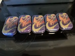 Pokemon TCG Kanto Power Mini Tin Charizard New Factory Sealed Lot Of 5 - Image 1