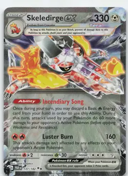 Skeledirge ex 137/182 Double Rare Holo SV04: Paradox Rift NM Pokemon - Image 1