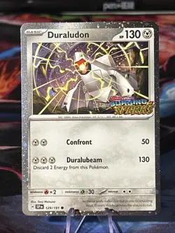 [Stamped] Duraludon 129/191 Surging Sparks Stamped Cosmo Foil, Pokemon TCG Promo - Image 1