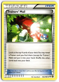 Pokemon TCG Trainers' Mail (Non-Holo) 092A/108 Alternate Art Regular - Image 1