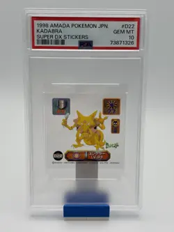 1998 Pokemon Amada Super DX #D22 Kadabra Clear - PSA 10 - Image 1