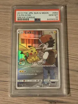 Pokemon Pikachu 054/049 Dream League Rare Holo Japanese PSA 10 - Image 1