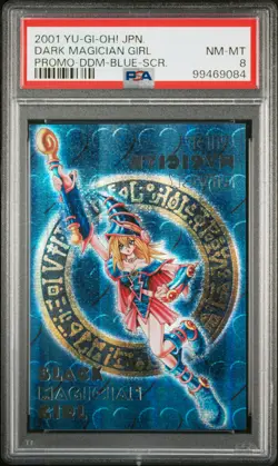 2001 YU-GI-OH! JPN PROMO DARK MAGICIAN GIRL PSA 8 - Image 1