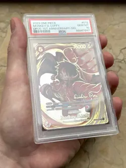 PSA 10 Monkey.D.Luffy Oda Signed # ST01-01 OP05 1ST ANNIVERSARY One Piece Card - Image 2