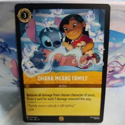 Disney Lorcana Winterspell Ohana Means Family 32/204 NM - Image 1