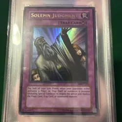 Solemn Judgement MRD-127 Unlimited PSA 9 Mint Ultra Rare Yu-Gi-Oh Card 2002 - Image 2