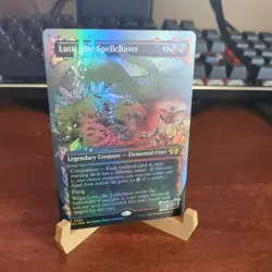 MTG: Lutri, the Spellchaser BORDERLESS FOIL #52, NM March of the Machines Card!! - Image 2