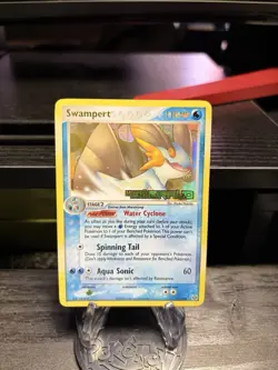 Swampert 11/106 EX EMERALD Reverse Holo STAMPED Pokemon Card - Image 1