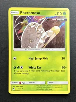 Pheromosa 11/131 Pokemon Card Forbidden Light Holo Rare Ultra Beast LP - Image 1