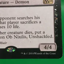 MTG Ob Nixilis, Unshackled Magic 2015 110/269 Regular Rare - Image 4