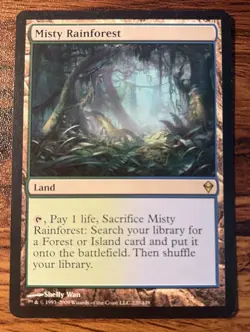 1X MTG Misty Rainforest Regular NM ZEN X1 - Image 1