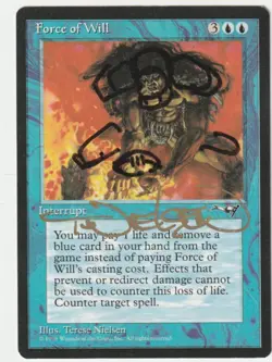 Alliances MTG Force of Will Signed by Terese Nielsen - Image 1