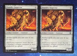MTG, (2x) Foundry Inspector, Commander Legends 310/361 Regular Common - Image 1