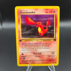 Charmander 50/82 (1st Edition) Pokemon Card - Team Rocket - LP - Image 1