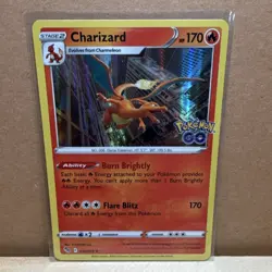 Pokemon TCG Charizard Holo Rare 170HP 010/078 Pokemon GO Stage 2 English 2022 - Image 1