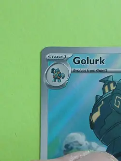 Pokemon Scarlet & Violet Black Bolt Golurk 123/086 Illustration Rare - Image 3