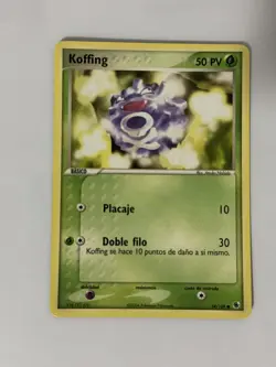 Spanish Pokemon EX Ruby And Sapphire Koffing - Image 2