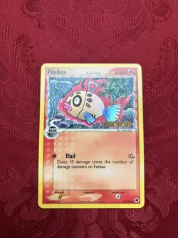 Pokemon TCG FEEBAS 49/101 Stamped Holo Dragon Frontiers - LP - Image 1