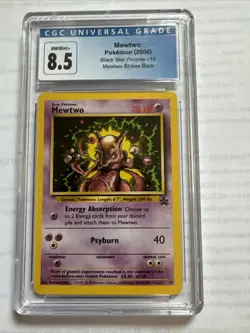 Mewtwo Pokemon 2000 Black Star Promo #14 Grade 8.5 Cgc Mewtwo Strikes Back - Image 1