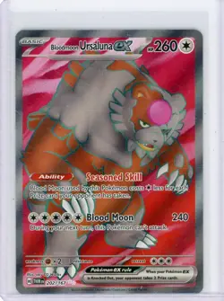 Pokemon Bloodmoon Ursaluna EX 202/167 Twilight Masquerade Full Art Holo ! - Image 1