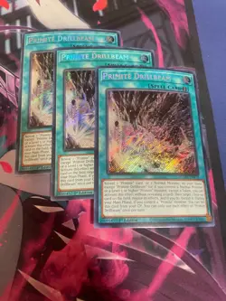 YUGIOH - PRIMITE DRILLBEAM X3 - SECRET RARE - 1ST ED - NM - BLMM - Image 1