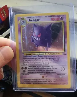 Vintage Pokemon card Gengar 5/62 Fossil Holo Good condition LP - Image 1