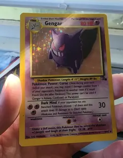 Vintage Pokemon card Gengar 5/62 Fossil Holo Good condition LP - Image 2