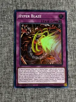 Yu-Gi-Oh Card - SDSA-EN034 - HYPER BLAZE (super rare holo) - NM - Image 1