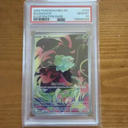 Pokemon TCG Meg Energy Bulbasaur Card 2025 En #133/132 GEM PSA 10 - Image 1