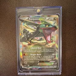 Pokemon Rayquaza EX 85/124 Holo Dragon Type Basic Card English - Image 1