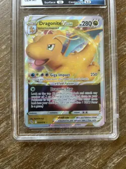 Dragonite VSTAR 050/078 Pokemon GO HGA 9.5 GEM MINT Full Art Pokemon Card - Image 3