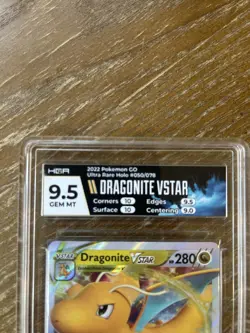 Dragonite VSTAR 050/078 Pokemon GO HGA 9.5 GEM MINT Full Art Pokemon Card - Image 4