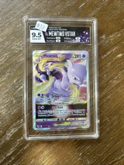 Mewtwo VSTAR 031/078 Pokemon GO HGA 9.5 GEM MINT Full Art Pokemon Card - Image 1