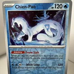 Pokemon Chien-Pao 056/191 Surging Sparks Rare NM Pokemon TCG Card - Image 5