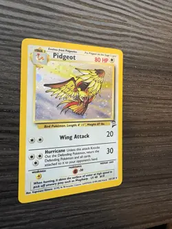 Pokemon Pidgeot TCG Base Set 2 Holo Unlimited Rare Card 14/130 With Swirl - Image 3