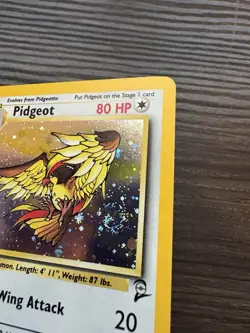 Pokemon Pidgeot TCG Base Set 2 Holo Unlimited Rare Card 14/130 With Swirl - Image 4