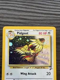 Pokemon Pidgeot TCG Base Set 2 Holo Unlimited Rare Card 14/130 With Swirl - Image 5