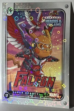 Falcon (Pikachu) Cosplay #17- Heroes & Villians - Fan Art Card # 17 Marvel - Image 1