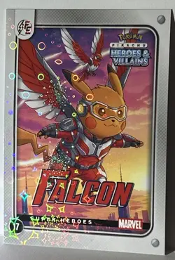 Falcon (Pikachu) Cosplay #17- Heroes & Villians - Fan Art Card # 17 Marvel - Image 3