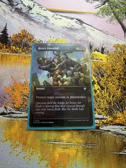 1x Hero's Downfall - Foil Extended Art NM Eng MTG - Foundations - Image 2