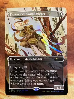 MTG Foil Borderless Flowerfoot Swordmaster Secret Lair Play Promo Near-Mint!! - Image 1